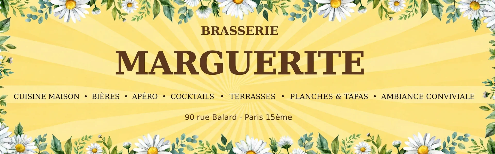 Brasserie Marguerite, 90 rue Balard Paris 15e